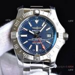 GF Factory Breitling Avenger II GMT 43mm Watch SS Blue Dial GF Swiss 2836 Movement